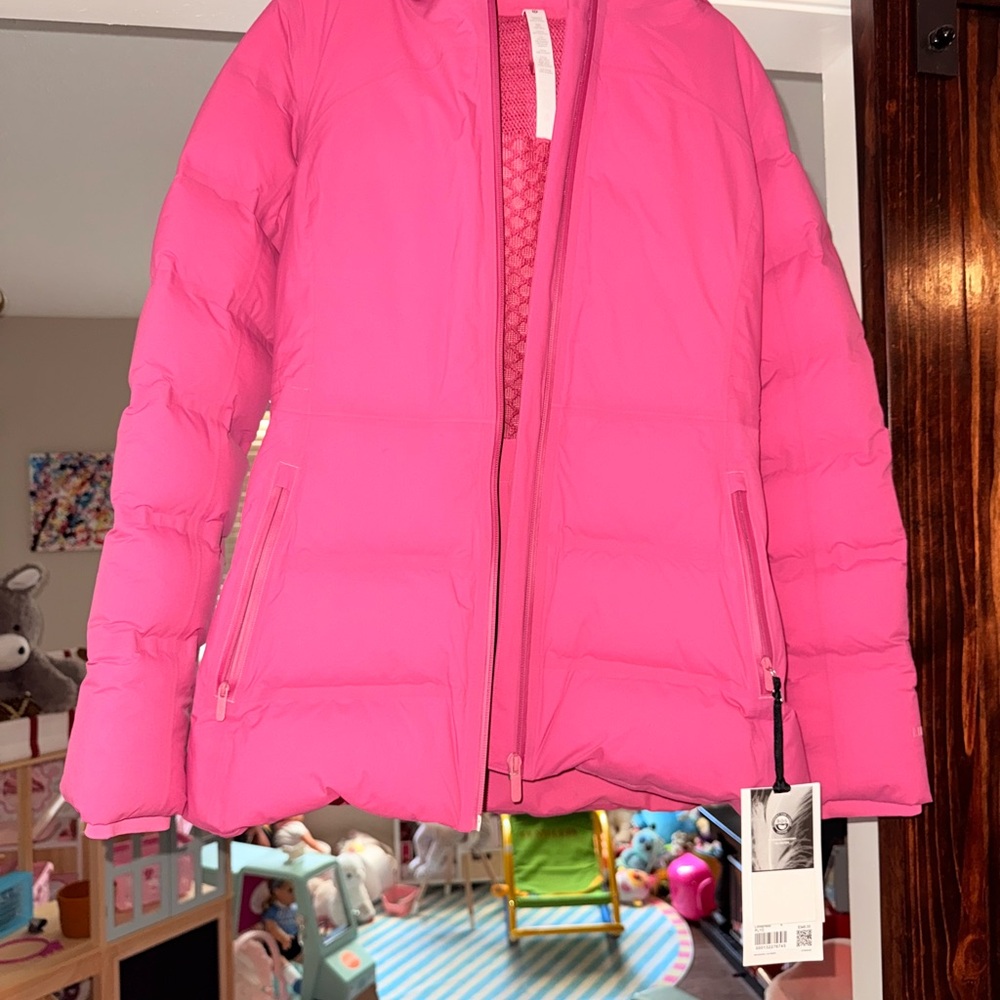 Lululemon Athletica Vibrant Pink Puffer Jacket